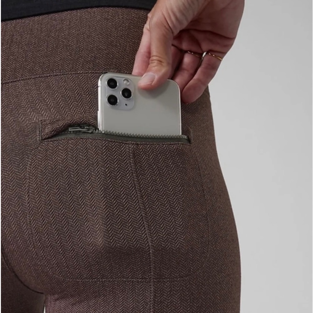 NWT sold out online Brown Sold Athleta Delancey Herringbone Tight S Brown - Picture 2 of 5